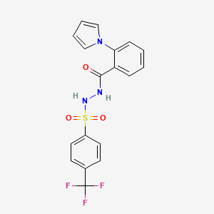 N'-[2-(1H-pyrrol-1-yl)benzoyl]-4-(trifluoromethyl)benzenesulfonohydrazide