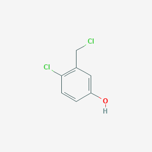 molecular formula C7H6Cl2O B2397598 4-Chloro-3-(chloromethyl)phenol CAS No. 222623-28-1