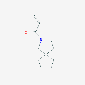 molecular formula C11H17NO B2397601 1-(2-Azaspiro[4.4]nonan-2-yl)prop-2-en-1-one CAS No. 1872026-13-5