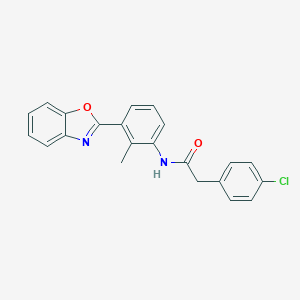 N-[3-(1,3-benzoxazol-2-yl)-2-methylphenyl]-2-(4-chlorophenyl)acetamide