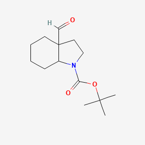 molecular formula C14H23NO3 B2397610 tert-Butyl 3a-formyloctahydro-1H-indole-1-carboxylate CAS No. 2225144-32-9