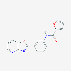 molecular formula C17H11N3O3 B239767 N-[3-([1,3]oxazolo[4,5-b]pyridin-2-yl)phenyl]furan-2-carboxamide 