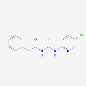 molecular formula C14H12ClN3OS B239769 N-(5-chloro-2-pyridinyl)-N'-(phenylacetyl)thiourea 
