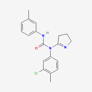 1-(3-chloro-4-methylphenyl)-1-(3,4-dihydro-2H-pyrrol-5-yl)-3-(m-tolyl)urea
