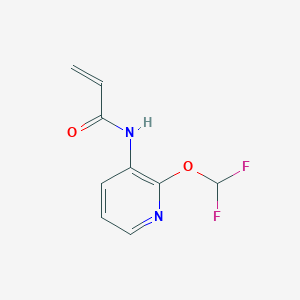 molecular formula C9H8F2N2O2 B2397717 N-[2-(Difluoromethoxy)pyridin-3-yl]prop-2-enamide CAS No. 2361657-98-7
