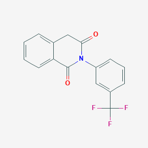 molecular formula C16H10F3NO2 B2397723 2-[3-(Trifluoromethyl)phenyl]-1,2,3,4-tetrahydroisoquinoline-1,3-dione CAS No. 68178-69-8