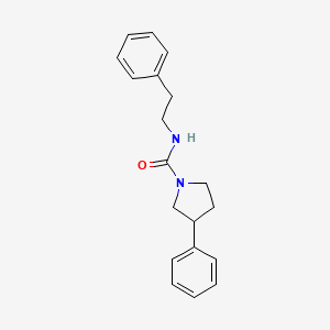 molecular formula C19H22N2O B2397732 N-phenethyl-3-phenylpyrrolidine-1-carboxamide CAS No. 1210639-57-8