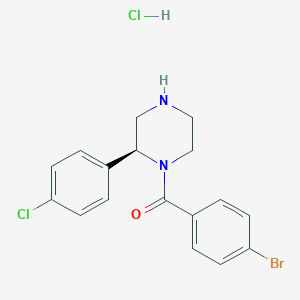 (S)-(4-Bromophenyl)(2-(4-chlorophenyl)piperazin-1-yl)methanone hydrochloride