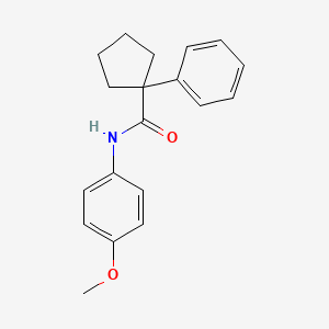 molecular formula C19H21NO2 B2397759 N-(4-methoxyphenyl)-1-phenylcyclopentane-1-carboxamide CAS No. 332392-06-0