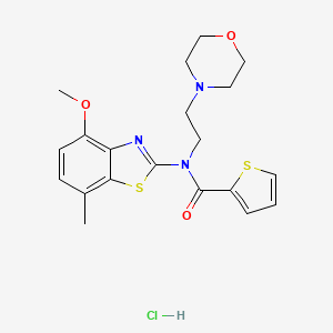 N-(4-methoxy-7-methylbenzo[d]thiazol-2-yl)-N-(2-morpholinoethyl)thiophene-2-carboxamide hydrochloride