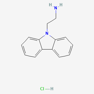 molecular formula C14H15ClN2 B2397844 2-(9H-carbazol-9-yl)ethan-1-amine hydrochloride CAS No. 57168-24-8