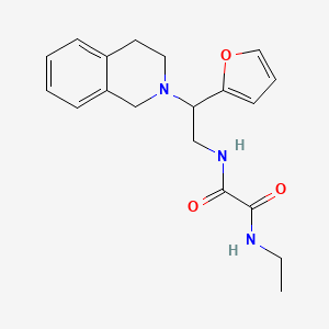 molecular formula C19H23N3O3 B2397869 N1-(2-(3,4-dihydroisoquinolin-2(1H)-yl)-2-(furan-2-yl)ethyl)-N2-ethyloxalamide CAS No. 903288-55-1