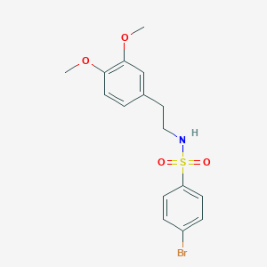 molecular formula C16H18BrNO4S B239787 4-bromo-N-[2-(3,4-dimethoxyphenyl)ethyl]benzenesulfonamide 