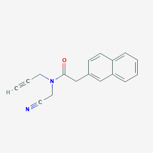 molecular formula C17H14N2O B2397876 N-(cyanomethyl)-2-(naphthalen-2-yl)-N-(prop-2-yn-1-yl)acetamide CAS No. 1825548-31-9