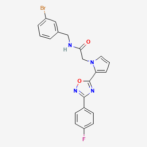 N-(3-bromobenzyl)-2-(2-(3-(4-fluorophenyl)-1,2,4-oxadiazol-5-yl)-1H-pyrrol-1-yl)acetamide