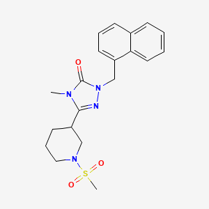 4-methyl-3-(1-(methylsulfonyl)piperidin-3-yl)-1-(naphthalen-1-ylmethyl)-1H-1,2,4-triazol-5(4H)-one
