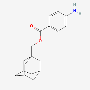 molecular formula C18H23NO2 B2397885 1-金刚烷基甲基 4-氨基苯甲酸酯 CAS No. 881588-58-5