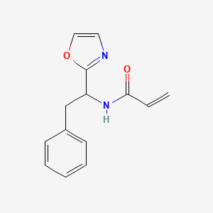 N-[1-(1,3-Oxazol-2-YL)-2-phenylethyl]prop-2-enamide