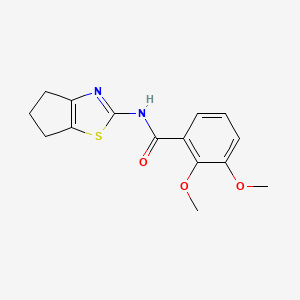 molecular formula C15H16N2O3S B2397896 N-(5,6-dihydro-4H-cyclopenta[d]thiazol-2-yl)-2,3-dimethoxybenzamide CAS No. 896011-32-8