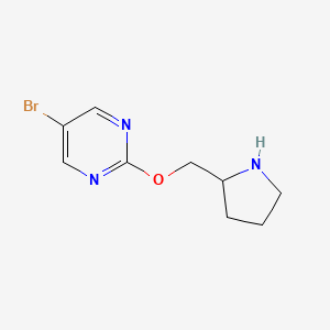 5-Bromo-2-[(pyrrolidin-2-yl)methoxy]pyrimidine