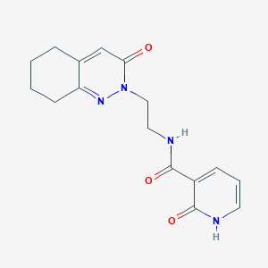 molecular formula C16H18N4O3 B2397899 2-hydroxy-N-(2-(3-oxo-5,6,7,8-tetrahydrocinnolin-2(3H)-yl)ethyl)nicotinamide CAS No. 2034365-61-0