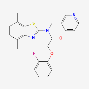 N-(4,7-dimethylbenzo[d]thiazol-2-yl)-2-(2-fluorophenoxy)-N-(pyridin-3-ylmethyl)acetamide