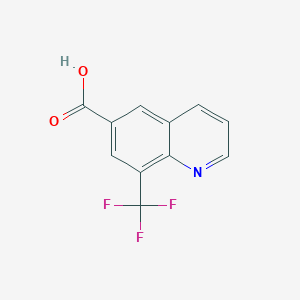 molecular formula C11H6F3NO2 B2397923 8-(Trifluoromethyl)quinoline-6-carboxylic acid CAS No. 2102411-83-4