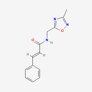 N-((3-methyl-1,2,4-oxadiazol-5-yl)methyl)cinnamamide