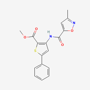 Methyl 3-(3-methylisoxazole-5-carboxamido)-5-phenylthiophene-2-carboxylate