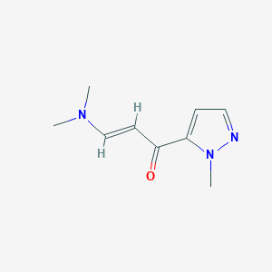 molecular formula C9H13N3O B2397963 (2Z)-3-(dimethylamino)-1-(1-methyl-1H-pyrazol-5-yl)prop-2-en-1-one CAS No. 1006348-76-0