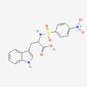 3-(1H-indol-3-yl)-2-(4-nitrobenzenesulfonamido)propanoic acid