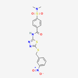4-(N,N-dimethylsulfamoyl)-N-(5-((3-nitrobenzyl)thio)-1,3,4-thiadiazol-2-yl)benzamide