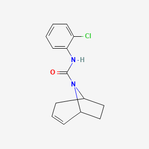 molecular formula C14H15ClN2O B2397995 N-(2-氯苯基)-8-氮杂双环[3.2.1]辛-2-烯-8-羧酰胺 CAS No. 1797571-04-0