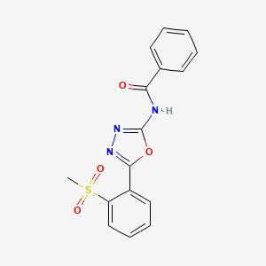 N-(5-(2-(methylsulfonyl)phenyl)-1,3,4-oxadiazol-2-yl)benzamide