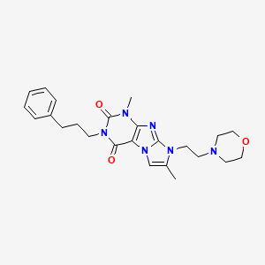 1,7-dimethyl-8-(2-morpholinoethyl)-3-(3-phenylpropyl)-1H-imidazo[2,1-f]purine-2,4(3H,8H)-dione