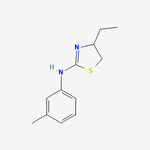 molecular formula C12H16N2S B2398002 4-乙基-N-(3-甲基苯基)-4,5-二氢-1,3-噻唑-2-胺 CAS No. 565167-96-6