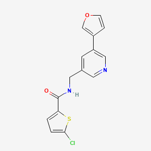 5-chloro-N-((5-(furan-3-yl)pyridin-3-yl)methyl)thiophene-2-carboxamide