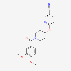 6-((1-(3,4-Dimethoxybenzoyl)piperidin-4-yl)oxy)nicotinonitrile