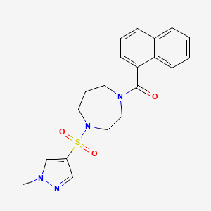 (4-((1-methyl-1H-pyrazol-4-yl)sulfonyl)-1,4-diazepan-1-yl)(naphthalen-1-yl)methanone