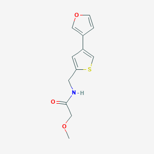 molecular formula C12H13NO3S B2398017 N-[[4-(Furan-3-yl)thiophen-2-yl]methyl]-2-methoxyacetamide CAS No. 2379953-09-8