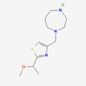 1-{[2-(1-Methoxyethyl)-1,3-thiazol-4-yl]methyl}-1,4-diazepane
