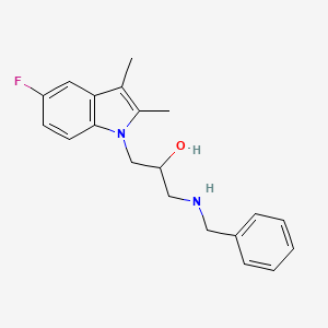 1-(benzylamino)-3-(5-fluoro-2,3-dimethyl-1H-indol-1-yl)propan-2-ol