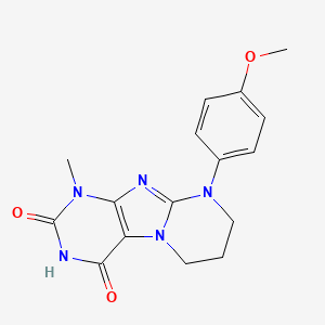 9-(4-methoxyphenyl)-1-methyl-7,8-dihydro-6H-purino[7,8-a]pyrimidine-2,4-dione