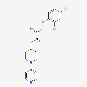 molecular formula C19H21Cl2N3O2 B2398037 2-(2,4-dichlorophenoxy)-N-((1-(pyridin-4-yl)piperidin-4-yl)methyl)acetamide CAS No. 2034504-54-4