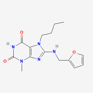 7-butyl-8-((furan-2-ylmethyl)amino)-3-methyl-1H-purine-2,6(3H,7H)-dione