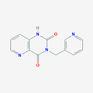 molecular formula C13H10N4O2 B2398047 3-(pyridin-3-ylmethyl)pyrido[3,2-d]pyrimidine-2,4(1H,3H)-dione CAS No. 27507-10-4
