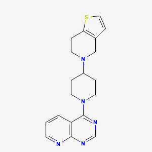 1-{pyrido[2,3-d]pyrimidin-4-yl}-4-{4H,5H,6H,7H-thieno[3,2-c]pyridin-5-yl}piperidine