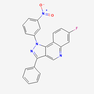 7-fluoro-1-(3-nitrophenyl)-3-phenyl-1H-pyrazolo[4,3-c]quinoline
