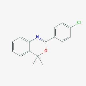 molecular formula C16H14ClNO B239808 2-(4-chlorophenyl)-4,4-dimethyl-4H-3,1-benzoxazine 