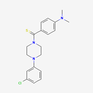 molecular formula C19H22ClN3S B2398092 (4-(3-Chlorophenyl)piperazin-1-yl)(4-(dimethylamino)phenyl)methanethione CAS No. 327074-68-0